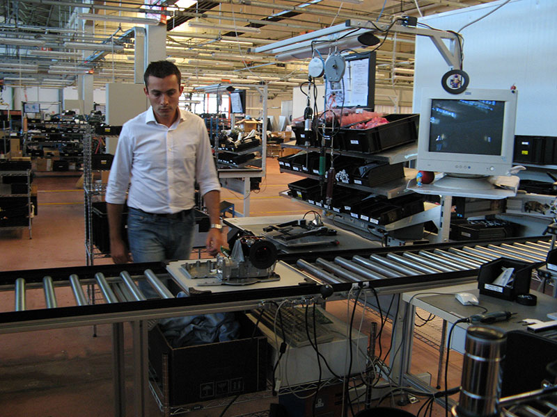 Visita à fábrica de projetores da SIM2, na Itália (2008)
